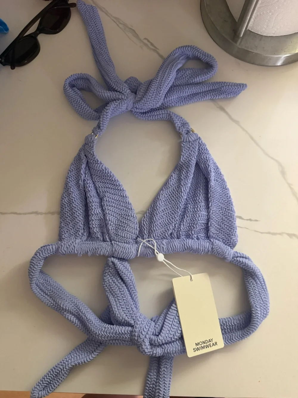 Monday Swimwear- Morrocco Top in Wisteria Crinkle